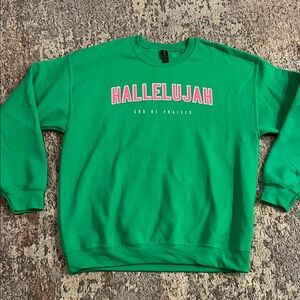 NWOT Hallelujah Crewneck